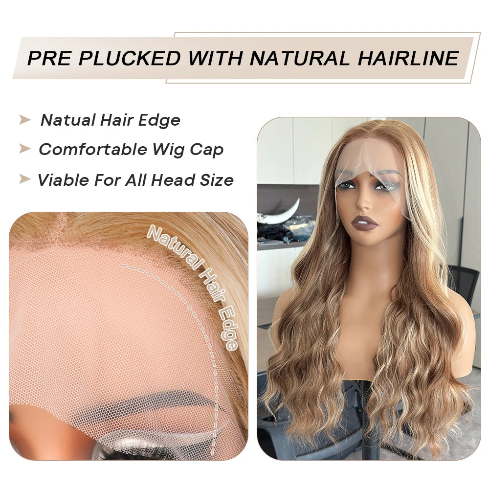 Balayage Blonde 13x6 Lace Front Wig HD Ombre Body Wave