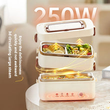 1200ML Electric Lunch Box: Steam/Cook, Auto-Shutoff, Insulated Food Jar for Office Workers - Portable Mini Heated Meal Prep