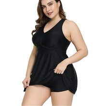 Women's Plus Size Tankini Set Two Piece Cross Back Swimwear