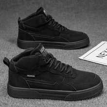 Breathable men's casual shoes, skate shoes, mid-top men's shoes, breathable and versatile sports shoes, suitable for wearing all
