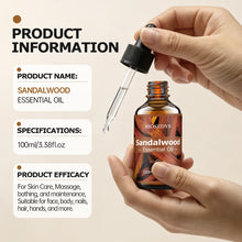 HUILE ESSENTIELLE DE SANTAL, huile de massage hydratante et nourrissante adaptée aux soins de la peau, à la parfumerie, au massage et à tous les types de peau.