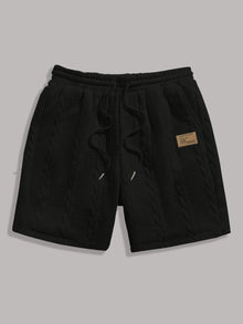Men's White Drawstring Casual Shorts Summer Loose Breathable 5 Inch Shorts