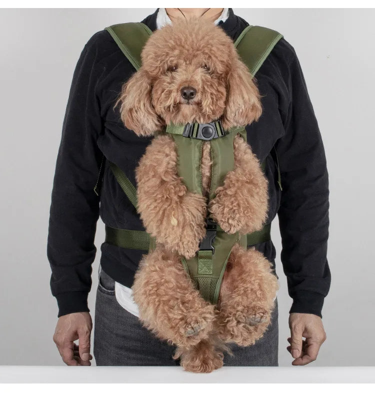Pet Front Carrier Backpacks Ajustable Hands Free Dog Backpack For Small Mediun Dogs Breathable Cats Outdoor Travel Carrier Bags