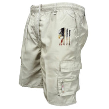 Men's Elastic Waist Cargo Work Shorts Men Outdoor Leggings Leisure Harajuku Street Style Jogging Shorts Loose Work Casual Shorts