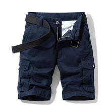 New Summer Men Thin Cotton 100% Cargo Shorts Quality Man Multi Pockets Casual Shorts Jogger Sportswear Pants Male Loose Shorts