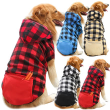 Manteau d'hiver pour chien, veste réversible à carreaux pour animaux, gilet pour temps froid, vêtements pour chiens de petite, moyenne et grande taille