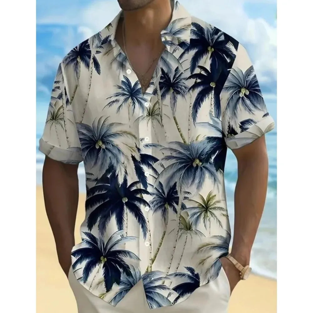Men's T-shirts And Tank Tops Printed Short Sleeves Menswear Clothing Color Colorful Shirt Casual Cardigan Simple Style All-match