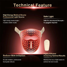Portable 105mw Soft Silicone LED Facial Mask 460 660 850 1064nm Laser Red Light Phot-on Therapy Skin Care