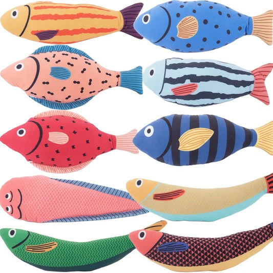 1Piece Creative Cat Toy Fish Shape Bite Resistant Catnip Cat Toy Pet Chew Toys Pet Interaction Supplies Cat Favors