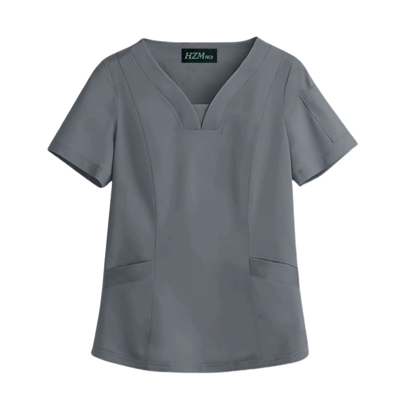 Elastic Quick-dry Medical Work Clothes Tops Dentist Veterinary Work Uniform Unisex Healthcare Nurse Clothing Scrun Women Mens