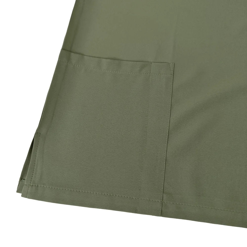 Unisex short sleeved surgical scrub set, skin care and operating room medical staff uniforms, isolation gowns