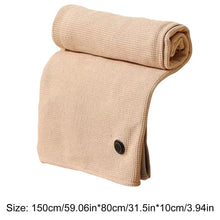 Corded Heated Blanket USB Powered Soft Zipper Shawl Wrap 3 Temperature Adjustment Warm Heating Scarf for Indoor Outdoor