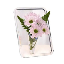 Frame Flower Vase - Clear Acrylic Vase For Flowers, Modern Art Vases For Home Decor, Decorative Vases For Desktops Bookshelf
