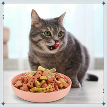 4pcs Cat Bowls, 13.97 Cm Wide Shallow Pet Food & Water Dishes, Plastic Non-Slip Colorful Feeding Plates For Small Cats, Kittens,
