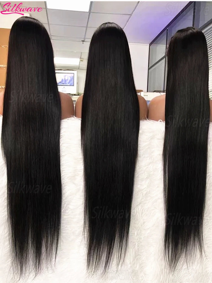 Perruques lace front 13x4 13x6 HD transparentes, lisses, de 30 à 40 pouces, perruques sans colle 4x4 5x5 en cheveux humains brésiliens pour femmes noires