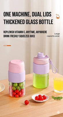 Portable Blender 38 Blades Electric Juicer Cup Rechargeable Smoothie Maker Wireless Automatic Fruit Mixer for Gym Travel Camping