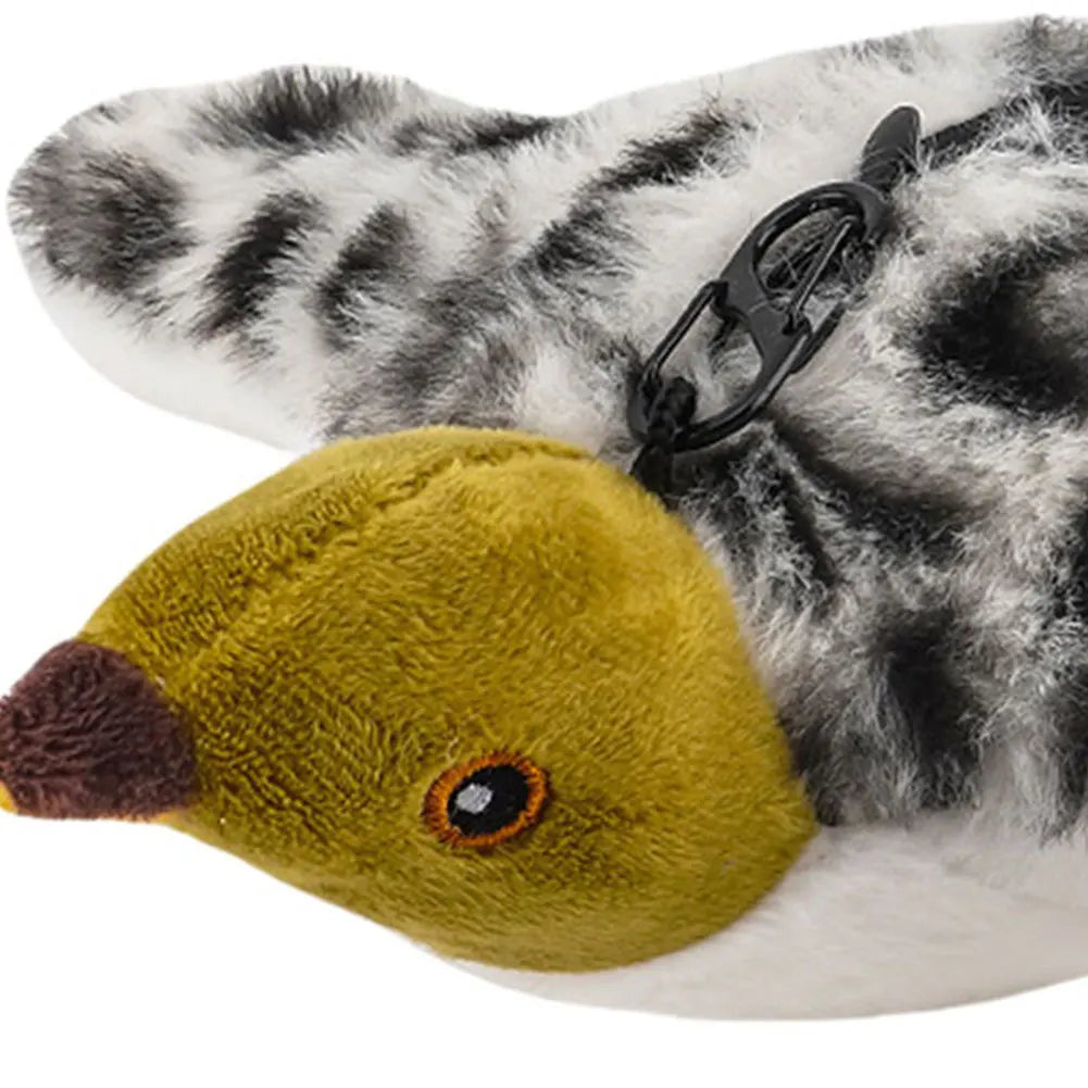 Flapping Wings Sparrow Toys Rechargeable Simulated Chirping Bird Cat Toy Bird Chirping Cat Toy for Indoor Cats