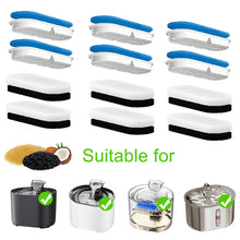 6/12PCS Spare Activated Carbon Filter For Pet Cat Dog Water Dispenser Replacement Filter Cleaning Water Fountain Cat Accessories