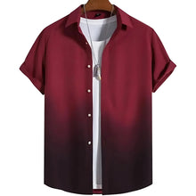 2026 Summer New Style Men's Short-Sleeved Shirt with 3D Pattern Printing for Street Casual Fashion Comfortable and Soft