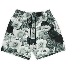 Summer New men short pant Rose Design Casual Shorts Street Hip Hop Fitness Polyester Fast Dry Breathable Embroidery Men Shorts