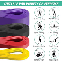 New 1Pcs Tough Latex Resistance Band Elastic Exercise Strength Pull-Ups Auxiliary Band Fitness Equipment Strengthening Train