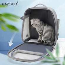 Large Capacity Breathable Mesh Portable Foldable Pet Carrier Backpack for Dog and Cat Outdoor Travel Camping Hiking Supplies