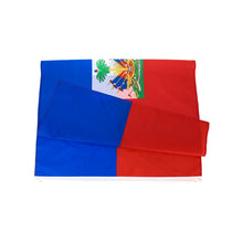LeaFLAG Haiti Flag 90x150cm hanging Polyester blue red Printed National Flag Haiti Sports banner