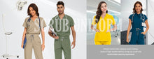 Scrub Sets Nursing Uniforms Medical Hospital Doctors Nurses for Women Men Clinical Sanitary Outfit Suit Beauty Salon SPA Uniform