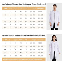 Long Sleeve White Lab Coat Work Uniform for Women Short Sleeve Summer Student Doctor Suit Male Lab Coat Isolation Gown