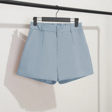 Korean Style Casual Elegant Office Lady Shorts Elastic Waist