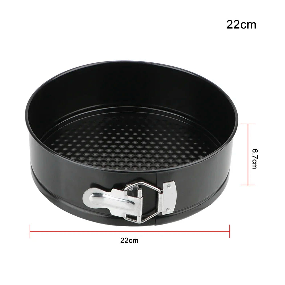 Removable Bottom Non-Stick Metal Bake Mould Round Cake Pan Bakeware  Carbon Steel Cakes Molds Kitchen Accessories