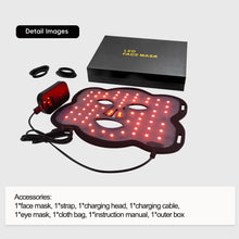 SAIDI Home Use Silicone LED Mask with Red Light Therapy 630nm 830nm Infrared Facial Mask Wearable Device US Plugs Pain Relief