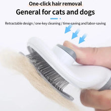 Stainless Steel Pet Hair Remover Brush for Dogs Cats Professional Deshedding Grooming Tool Home Pet Supplies Cat Dog Accessories
