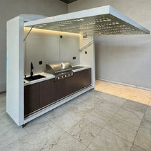Smart Premium Waterproof Outdoor Mobile Kitchen with Storage for Bbq Camping and Outdoor Events Custom