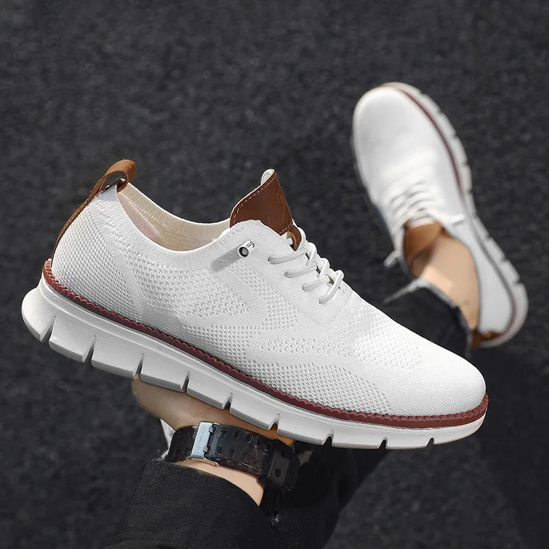 Men Casual Shoes Breeze Stylish Oxfords Fashion Formal Business Urban Breathable Shoes for Male Non Slip Dress Sneakers for Man