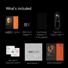 HiBy W4 3.5mm 4.4mm Wireless Audio HiFi Headphone Amplifier USB DAC Bluetooth 5.4 QCC5181 AC7923B DSD512 CS43198*2 CarPlay LDAC