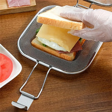 Stainless Steel Sandwich Toaster Grill Pan Sandwich Clip Bread Heating Oven Accessories Baking Tool Non Stick Cooking Grid