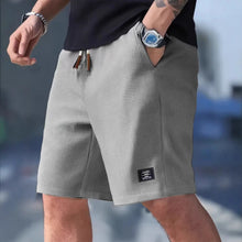 2026 Summer Men's Waffle Texture Casual Sports Beach Shorts Quick Dry Trendy Versatile Bermuda Shorts Streetwear Lightweight