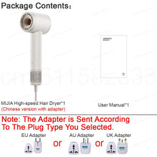 2026 New MIJIA High-Speed Hair Dryer,110000rpm,62m/s Powerful airflow,8 Airflow Mode,347g 4 Color,CN Version With Adapter