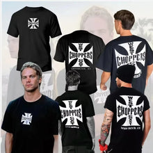 Summer 2026 New West Coast Motorcycle Design Men's T-shirt High Quality Fashion Print Crew Neck T-shirt for Men and Women