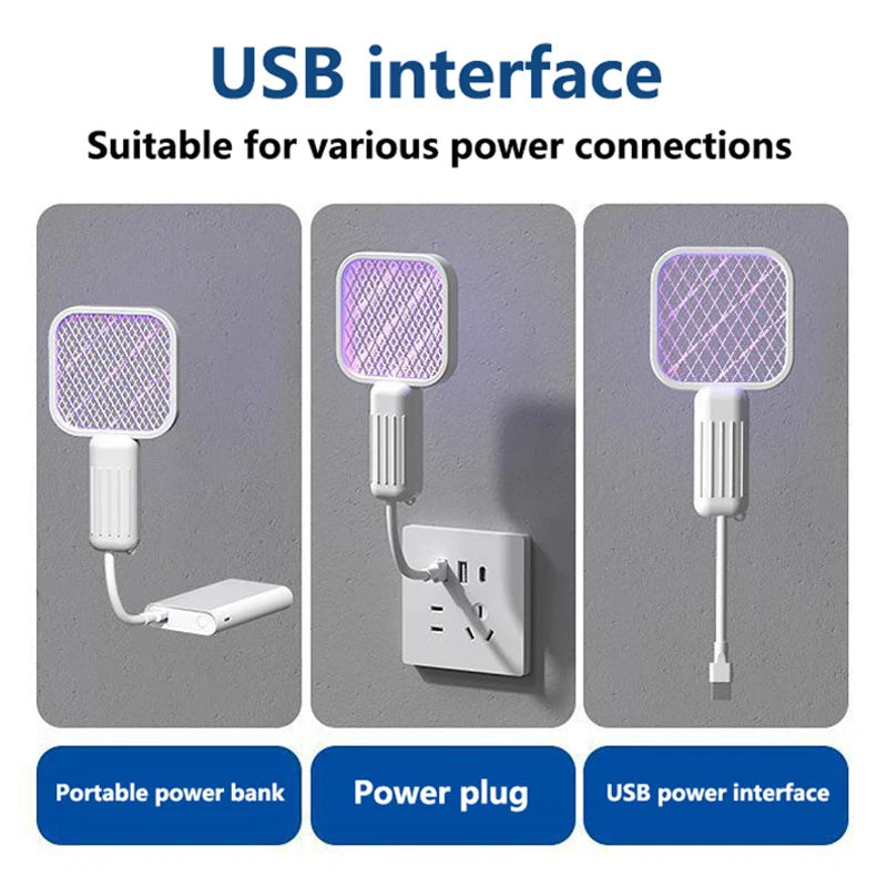 Household Usb Purple Light Mosquito Killer Lamp Electric Mosquito Swatter Trap And Kill Mosquitoes Outdoor Picnic Portable Car
