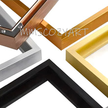 Aluminum Alloy Canvas Narrow Edge Simple Metal Mural Oil Painting Frame 9 Colors Can Be Customized in Large Sizes