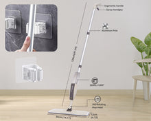 Spray Floor Mop with Reusable Microfiber Pads 360 Degree Handle Mop for Home Kitchen Laminate Wood Ceramic Tiles Floor Cleaning