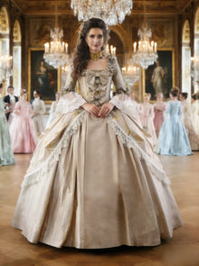 18th Century Women Marie Antoinette Dresses Long Victorian Rococo Gowns Historical Theater Clothing