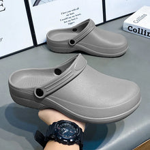 Summer Anti-Slip Slip-On Nurse Shoes Operating Room Slippers Headed Clogs Laboratory Cool Sandals Flat Heel Easy to Wear