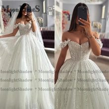 Moonlight Lace Wedding Dress Off Shoulder Appliques A Line Sweetheart Bride Bridal Dress Backless Customized Vestidos De Novia