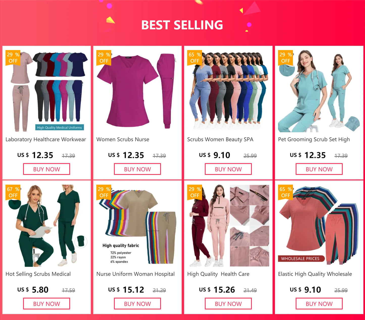 Mens Scrubs Uniform Work Gowns Woman Doctor Surgical Gown Wholesale Scrub Sets Beauty Salon Pharmacy Pet Store Uniforms Top Pant