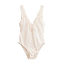 Women's Top Tank 2026 Summer New Unique Fashion Focus Sexy Satin Lace Bodysuit Nightclub Elegant Party Evening Women's Vest