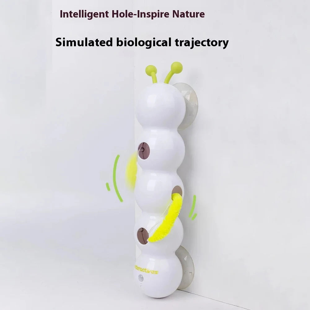 Intelligent Interactive Cat Stick Pro with Prey Tail Replaceable Automatic Swing Caterpillar Motion Activated Teasing Cat Toy