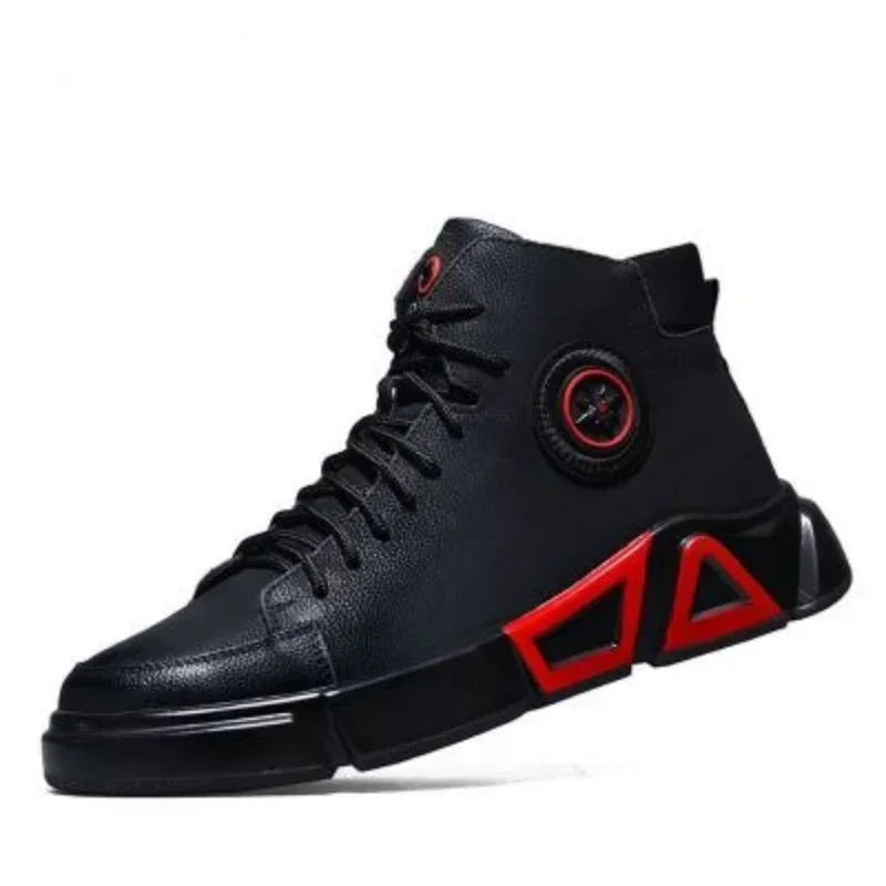 Motorcycle High-top Winter Warm Snow Boots Waterproof Smashing Piercing Labor Protection Shoes Steel Toe Unbreakable Sneakers